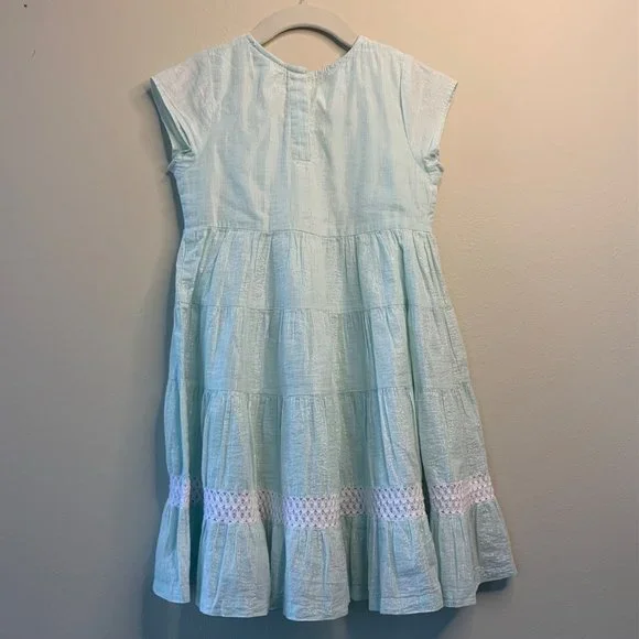 MASALA KIDS BABY Girls Maxi Dress 3 3T Mint Green Hippy Boho Dress Toddler Girl - Picture 2 of 8